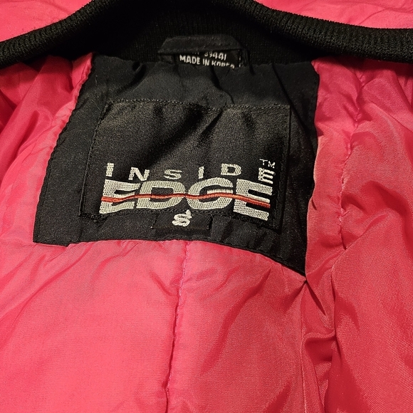 Inside Edge Polyester Filled Black Pink Blue Nylon High Neck Jacket Size S - Picture 10 of 11